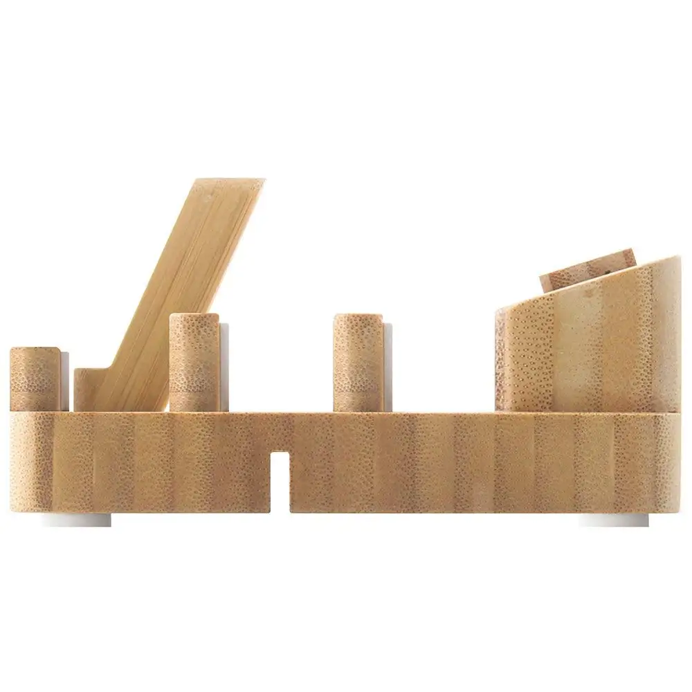 Phone Stand and Tablet Calendar - Bamboo Wooden Desktop Stand Holder for All Smartphone, Tablets, iPad, iPhone