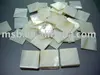 white chinese River shell square blanks inlay