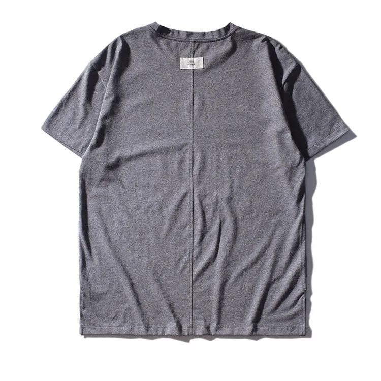 split hem t shirt men