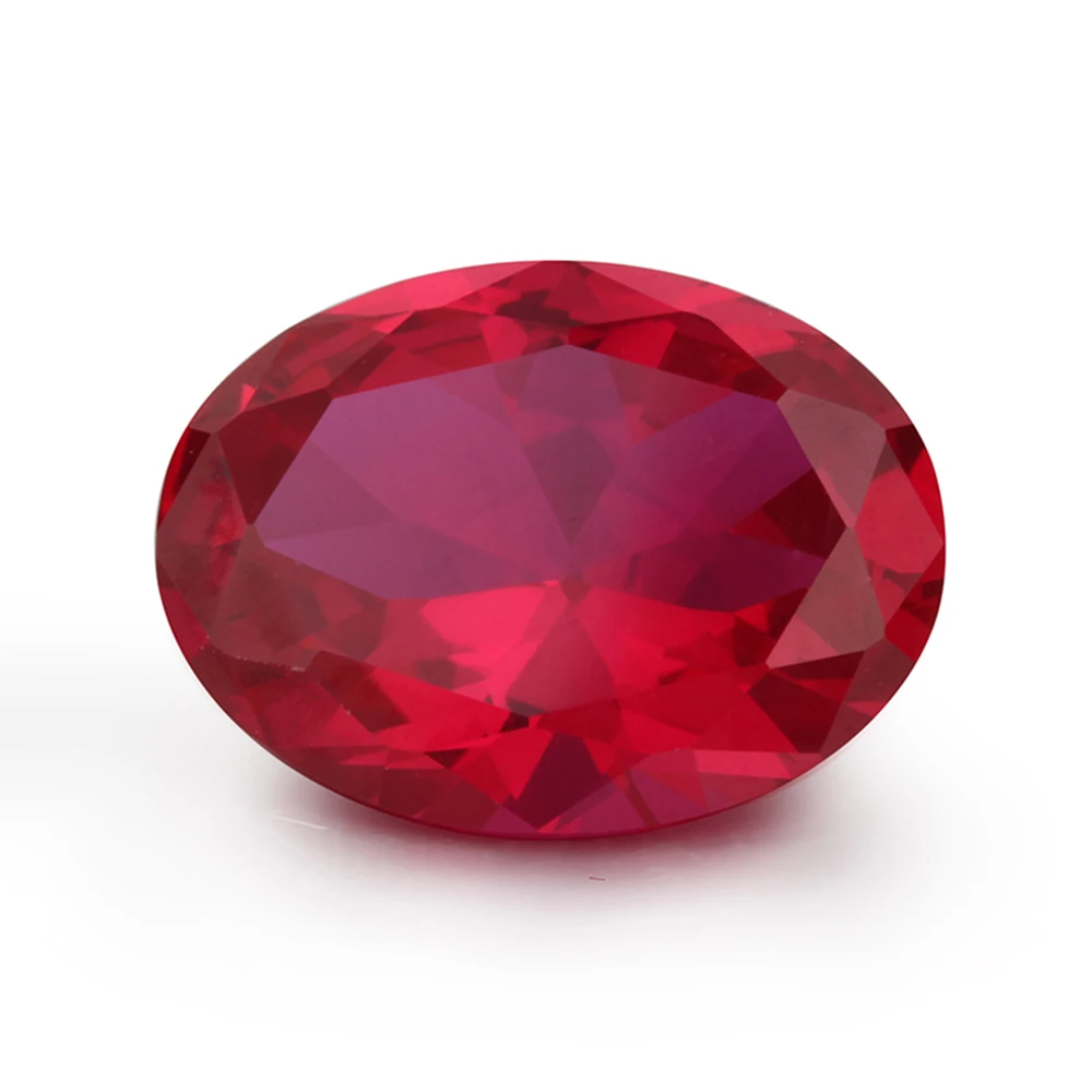 Oval Cut Pink Synthetic Corundum Price Per Carat,Natural Ruby Gemstone