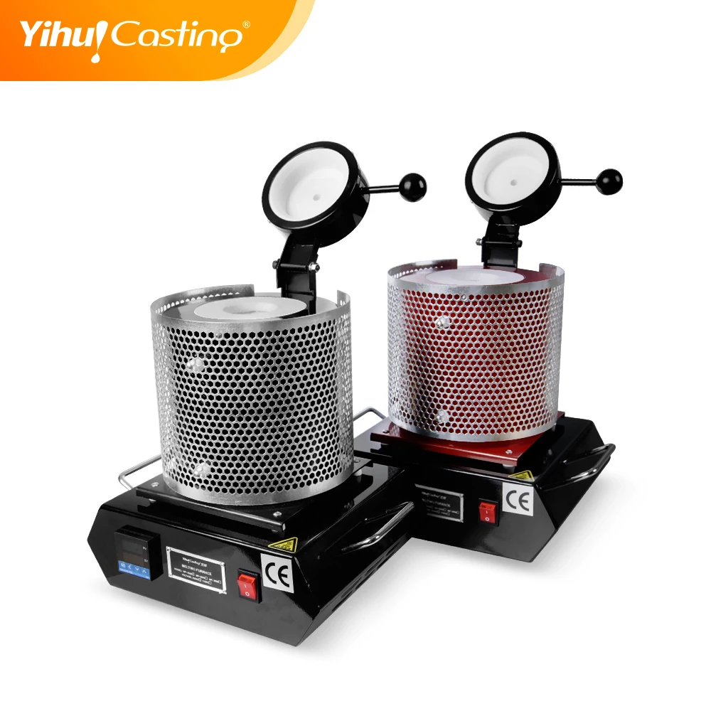 

Yihui mini electrical Melting Furnace for gold silver and copper melting DIY melting furnace, Orange