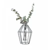 Europe wind geometrical glas beautiful iron art vase sitting room table decorates article