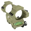 Funpowerladn T an color 30mm Rifle Scope Rails Dual Ring Scope Mount with Bubble Level ( can be with plastic insert to 1")