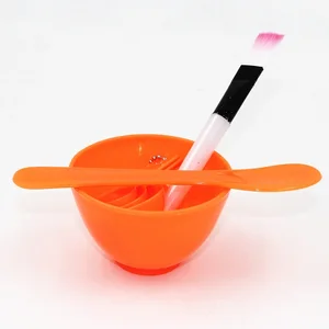 Image of Four in One Skin Care Cosmetic Makeup DIY Plastic Facial Mask Mixing Bowl Set
