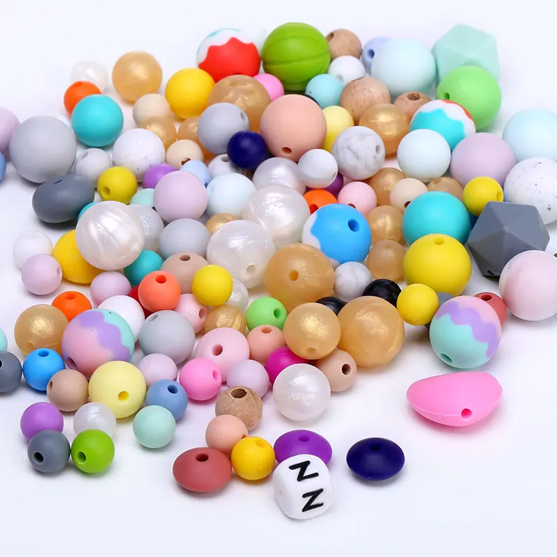 Necklaces Beads Diy Kids Large Flat Bpa Free Silicone Animal Beads 15mm