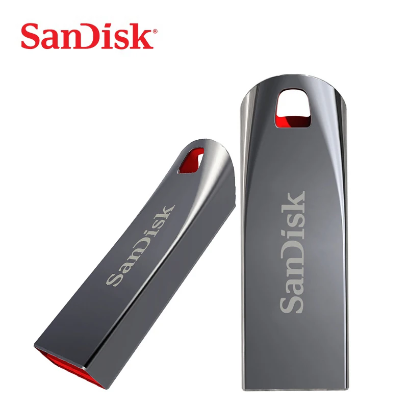 

Original SanDisk Cruzer Force USB 2.0 Support official verification 64GB 32GB 16GB USB Flash Drive, Silver