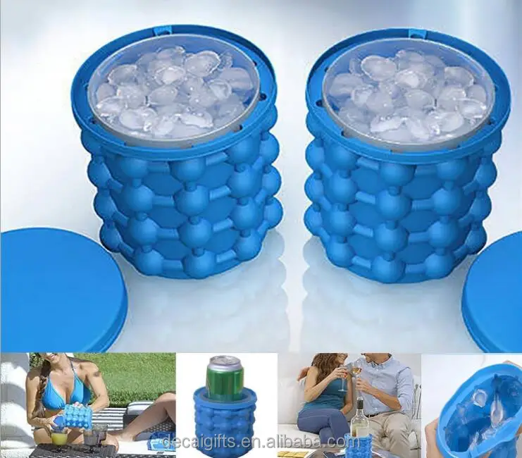 

2018 Summer Magice ice maker cube, Cool your beer, Blue