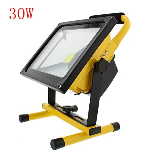 LED Flood Light 30 Watts 1800 Lumens DC5V Indoor/Outdoor IP 65 Waterproof Rechargeable Portable Job Site Work Light