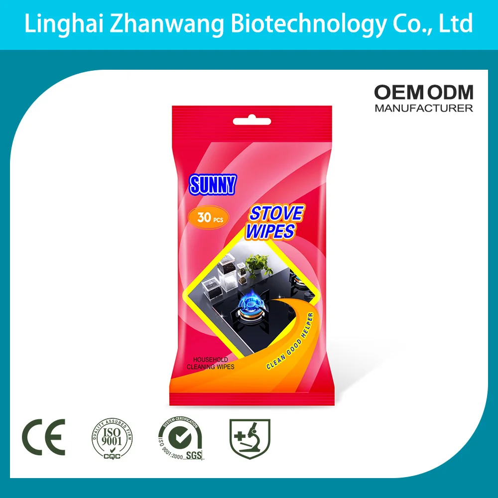 Custom Stove Nonwoven Fabric Kitchen Wet Wipe Cleaning Wet