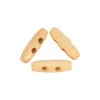 Free Shipping Button Wooden 2 Holes Coat Duffle Toggle Wood Horn Sewing Knitting Buttons 30mm