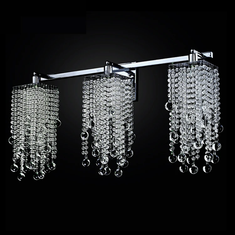 Attractive 3 Light Crystal wall sconce