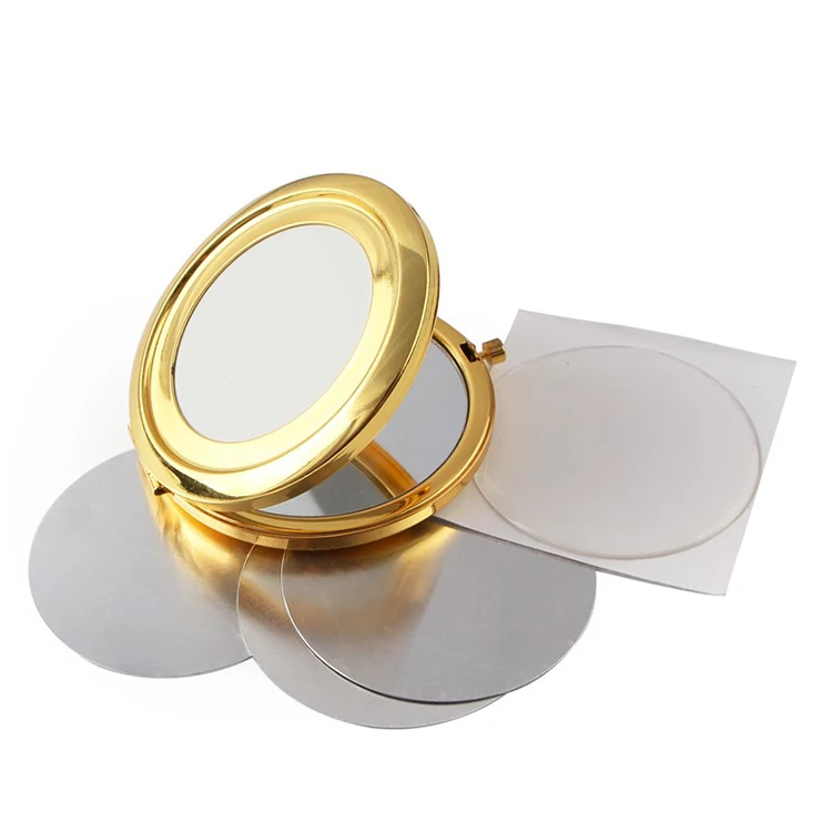 Light Gold Compact Mirror Customized Pocket Mirror Buy Personalised