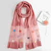 Women scarves embroidered beads silk wool scarf pashmina shawls and scarves