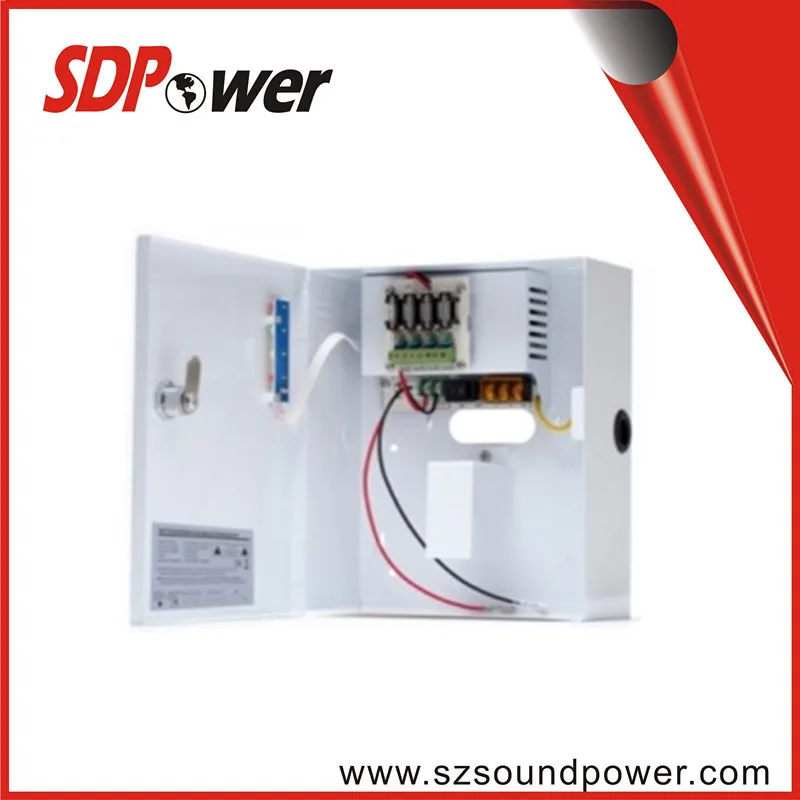 12v 3a 4 Channel Cctv Ups Power Supply With Battery Backup Support To