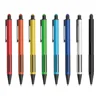 Thin metal material and logo promotional type personal branded high-sensitive touch stylus click pen