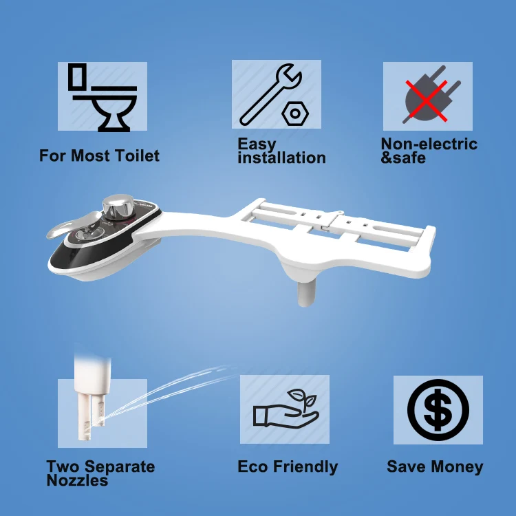 
Secnac toilet bidet mechanical bidet with self-cleaning functions woman wash butt wash 