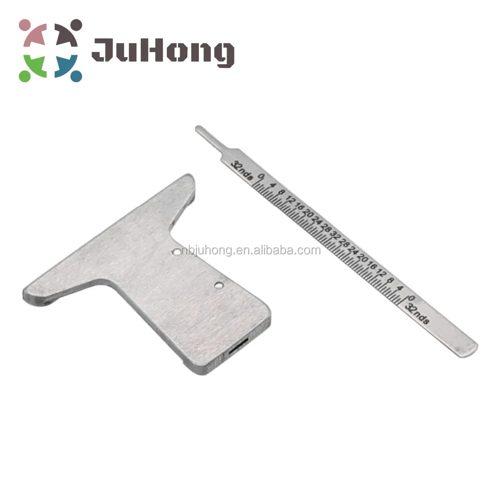 T Style Stainless Steel Tire Tread Depth Gauge Stainless Steel Slide