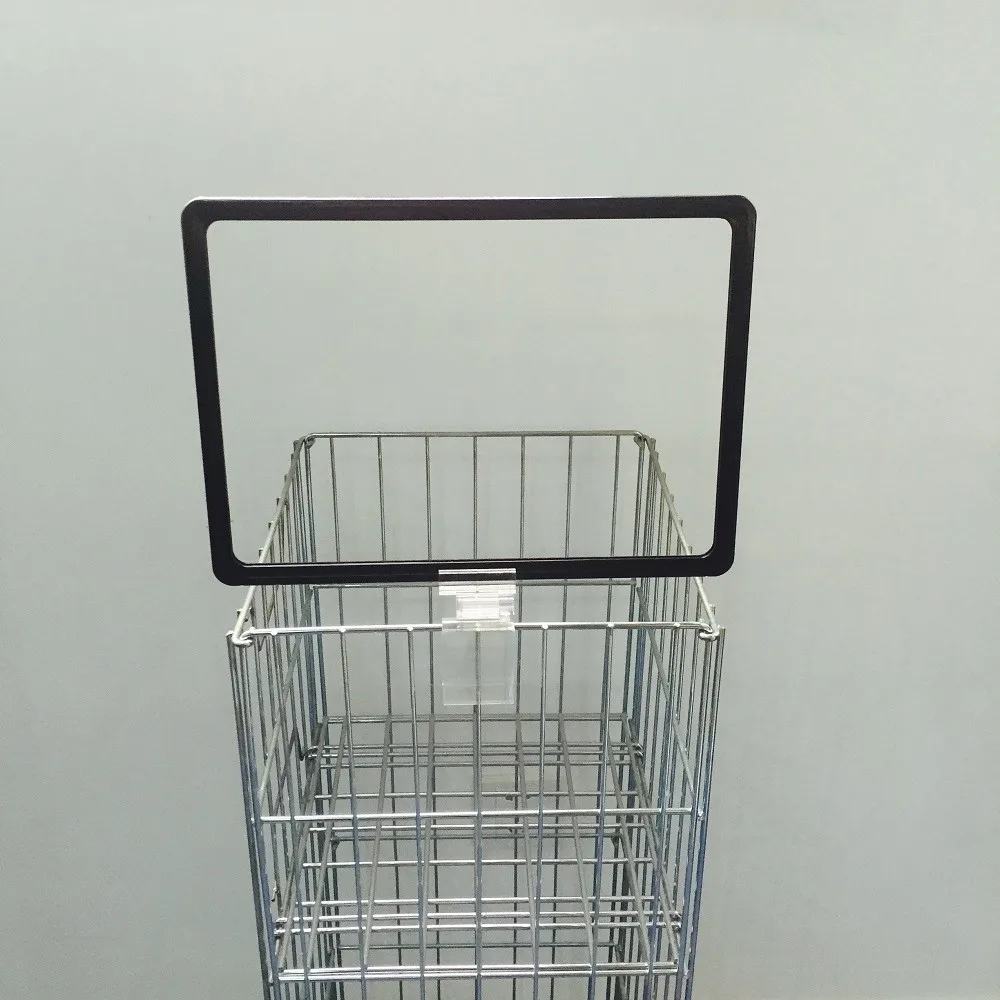 Metal Wire Basket Dump Bin For Supermarket Retail Rotating Display Rack With Wheels Buy Wire
