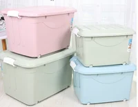 

Plastic for home use with wheel box children's toys clothes and sundries storage box