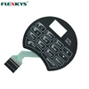 Custom silver flex digital lock safes poly dome membrane keypad switch