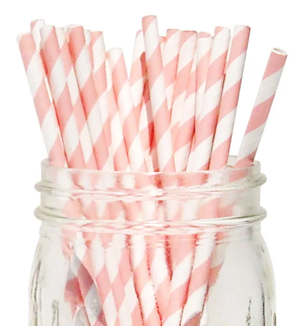 

OLANTAI 100PCS per bag food grade paper straw