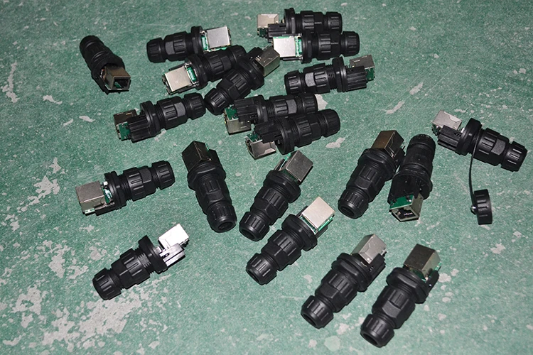 Ip67 Rj45 Shielded Panel Mount Bulkhead Couplers With Dust Cover Buy