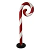 Wholesale fiberglass candy cane statue for shop christmas decoration