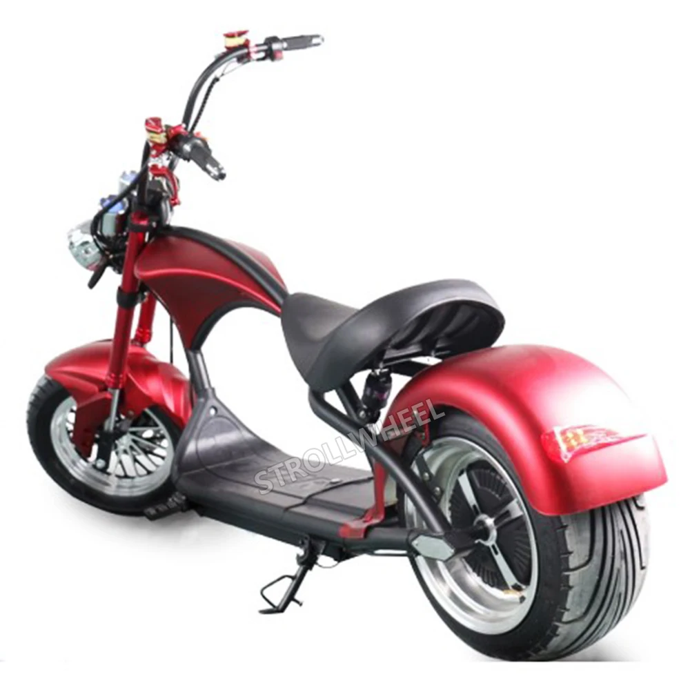 

China cheap self balancing electric scooter Citycoco Golf Scooter manufactory scrooser Halley Electric Motorcycle, Red