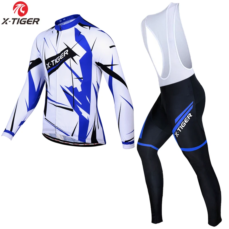 

X-Tiger Long Sleeve Pro Cycling Jerseys Set Men MTB Bicycle Clothing Maillot Ropa Ciclismo Bike Clothes bicycle jersey