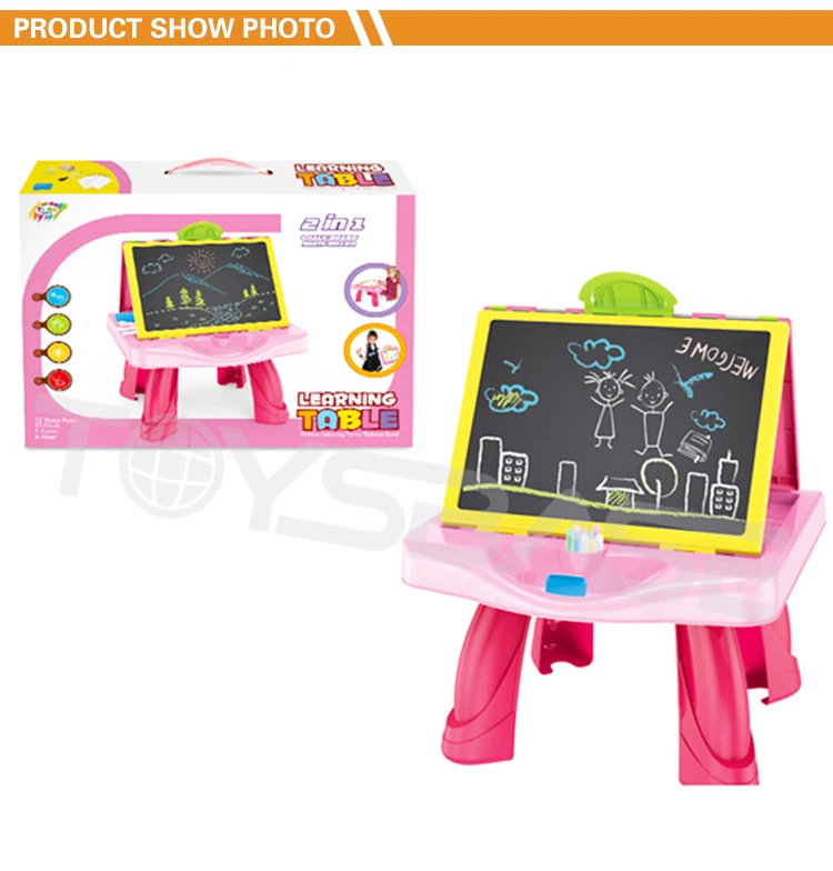 Art Centre Portable Learning Toy Double Sided Kids Easel Board ...