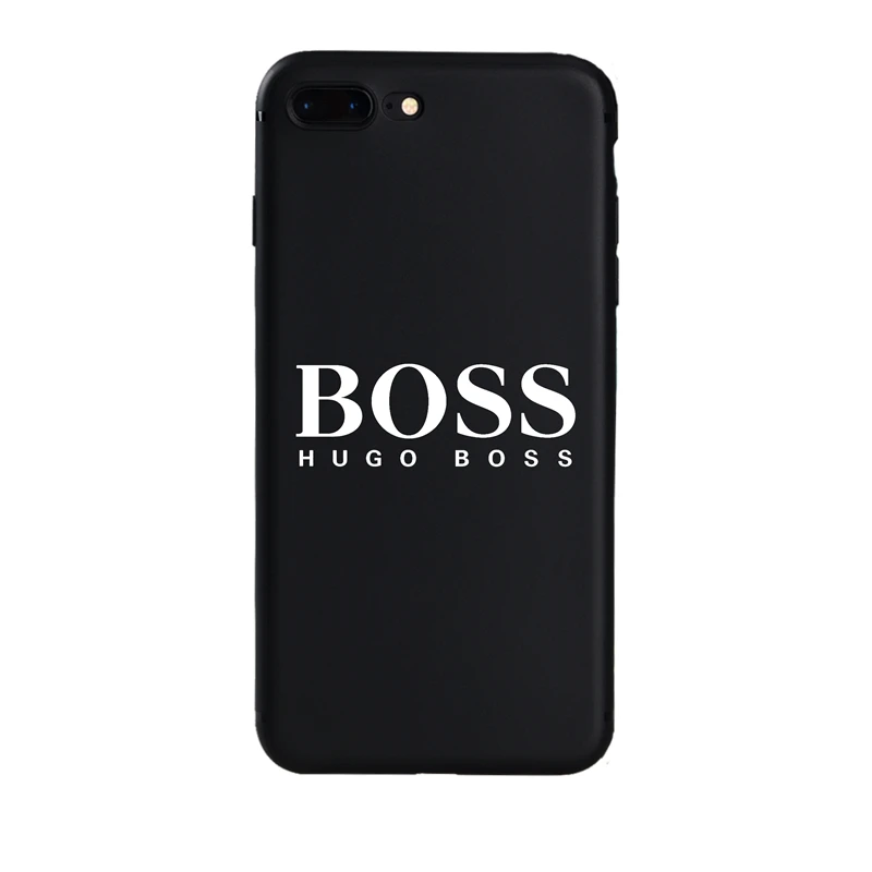 OEM ODM Wholesale Custom Girl Boss Black TPU Cell Phone Case For iPhone 6s 7 8 Plus XS Max XR Soft Silicon Mobile Phone Cover