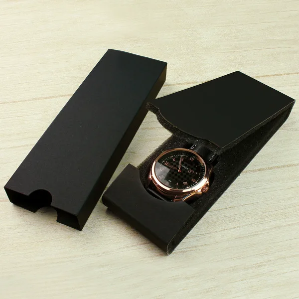 

Folding Black Original Packaging Cartoon Box For Watch Case, Customized color