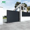 Custom design sun shade decorative horizontal motorized aluminium slat fence gate