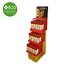 Cardboard Corrugated Floor Tier Spray Can Display Rack