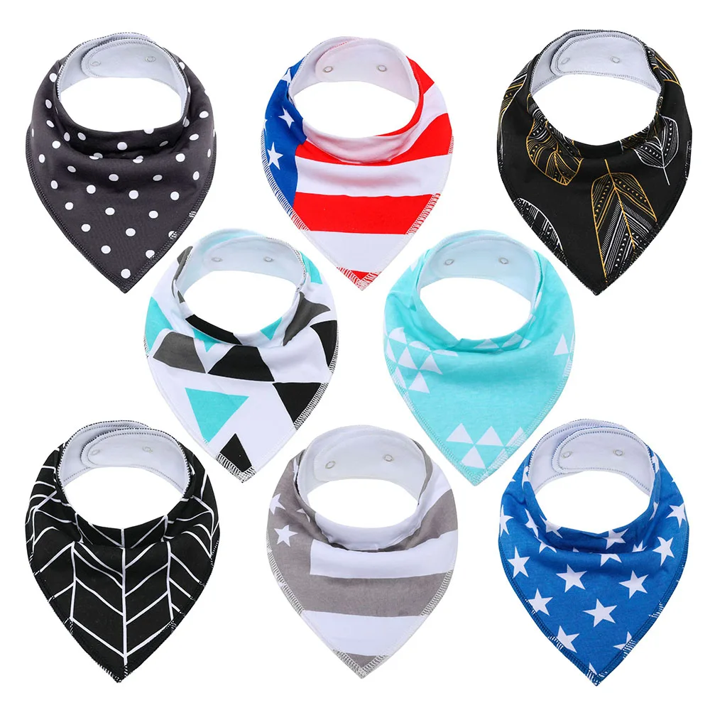 
Customized wholesales GOTS organic baby bibs for drooling and teething 