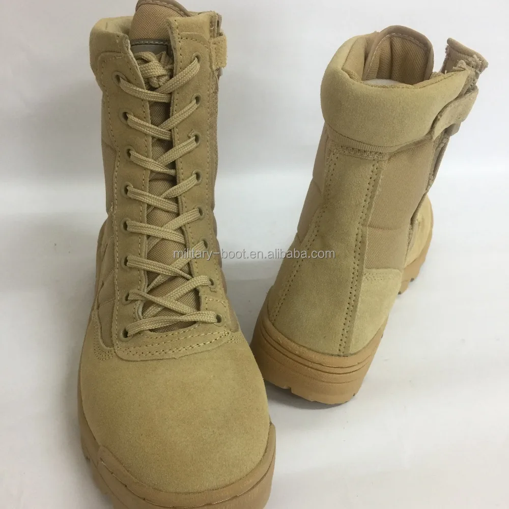 

stock kaifeng high quality leather desert boots army boots military tactical