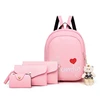 2019 New Arrival Hotsale Vintage 4 Sets Wallet Small Shoulder Bag Fashion Trendy Ladies Cute Backpack Set