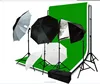 Photo Studio Kit Photography Light Bulb Lighting Muslin 3 Backdrop Stand Set
