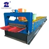 Red Color Corrugated Iron Steel Roof Sheet Roll Making Forming Machine with Double Layer