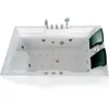 Manufacturer High Quality Freestanding Square Acrylic Whirlpool Massage Bathtub Indoor Spa With Ozone