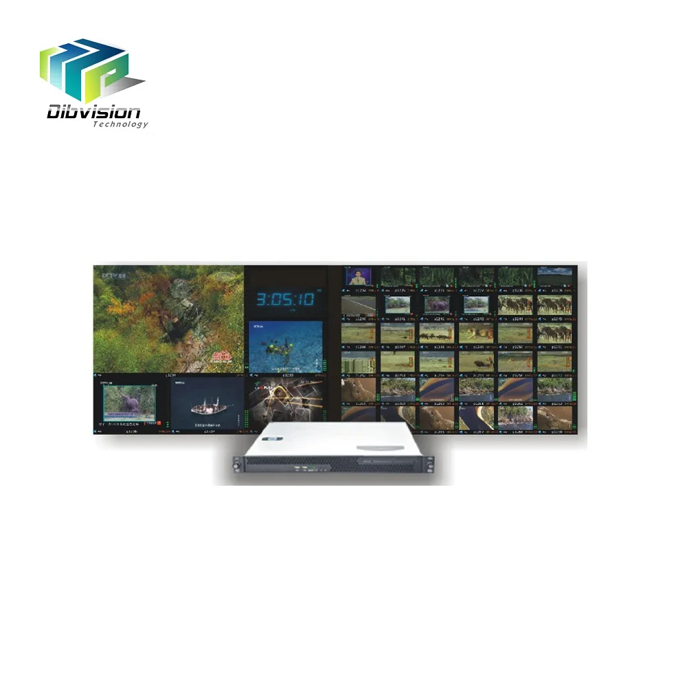 

80ch screen dynamic video monitoring iptv system running multiviewer server