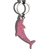 Cheap Custom Animals Shape Dolphin Keychain Soft Enamel Colorful Metal Keyring