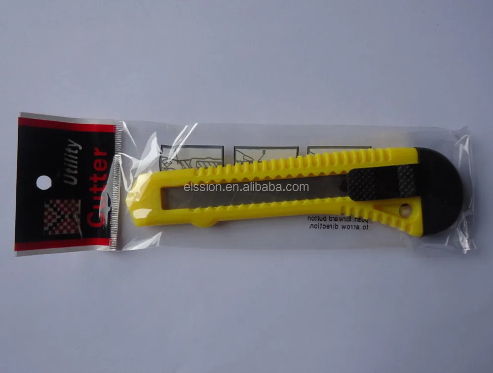 18mm Cheap Plastic Grip Utility Knife Sliding Knife Cutter Knife Buy