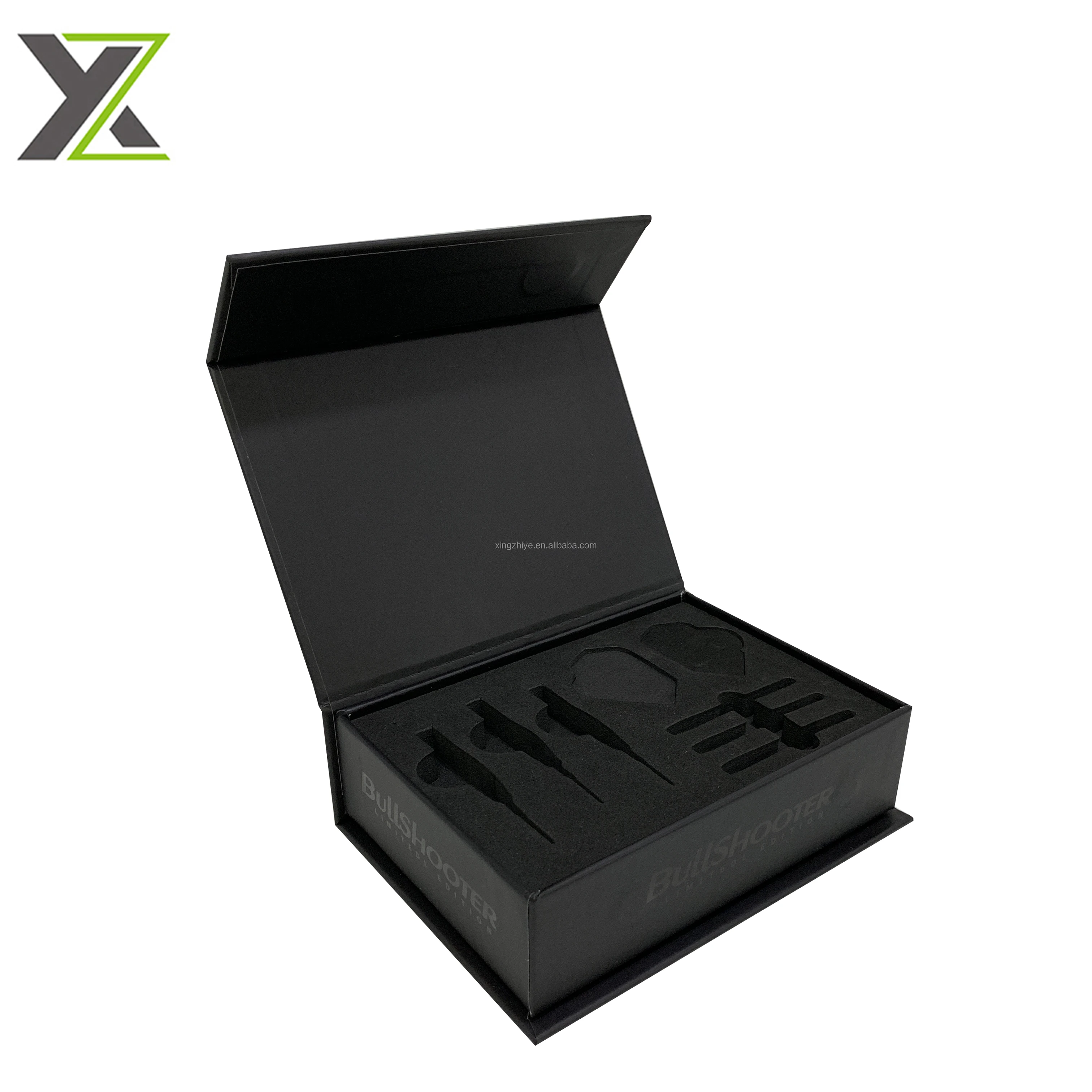 Download Custom Matte Black Magnetic Closure Cardboard Box With Eva Insert For Darts Game Buy Cardboard Boxes For Packaging Cookie Boxes With Inserts Flip Top Boxes With Magnetic Catch Product On Alibaba Com
