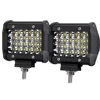 Quad Row 4 rows LED Work Light Bar 4'' 72w LED Car Driving Headlights 4x4 Offroad Lighting Accessories