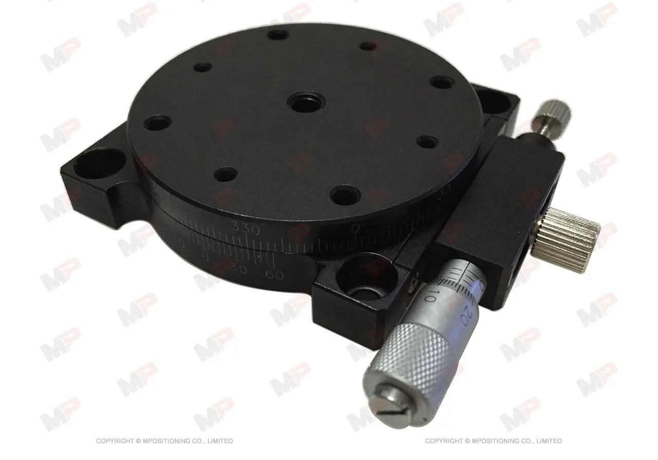 MPositioning R60A-R Precision Manual Rotation Stage 60 mm in Diameter of Rotary Table Micrometer in Right