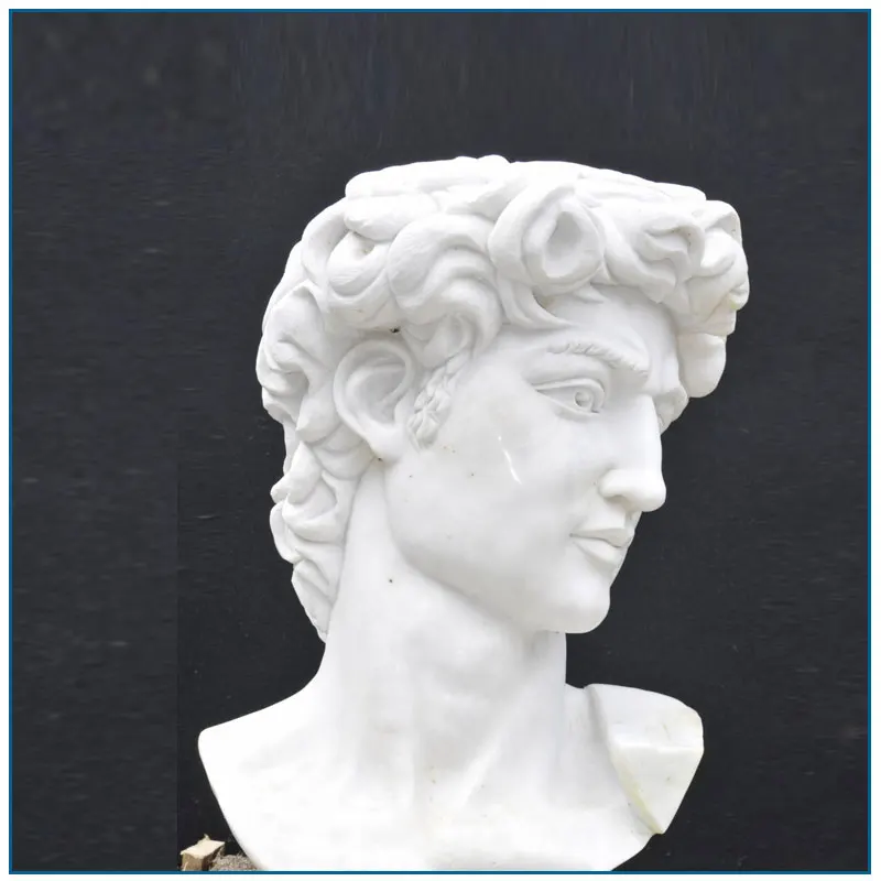 Famous Life Szie David White Marble Bust Statue Buy White Marble