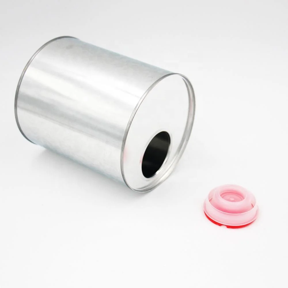 
Tin pail with lid paint container metal can 