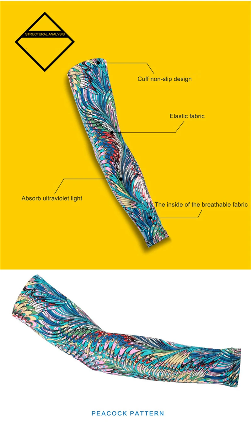 West Biking Cycling Tattoos Arm Warmers Men Women Elastic Breathable