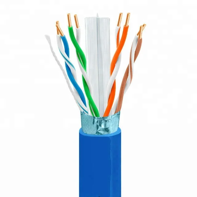 
Factory price Lan cable 1000ft Bare Copper 4 pair UTP Network Cable cat6 CAT 6 